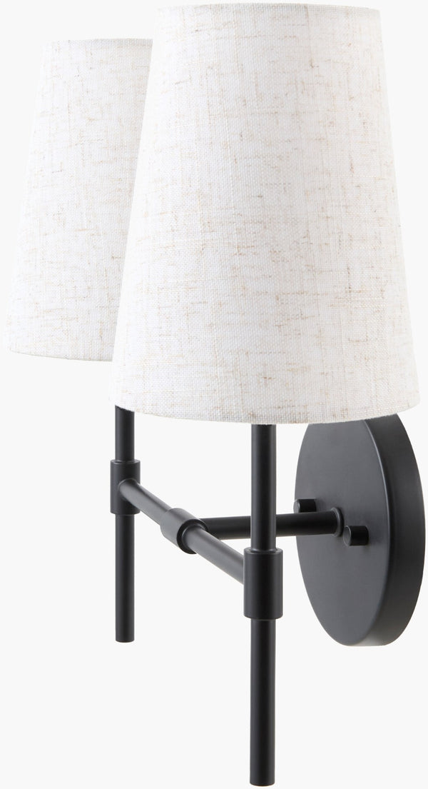 Livabliss The Joejoe Linen Shade Wall Sconce French Country Farmhouse Ambient Light Fixture GAJO-001