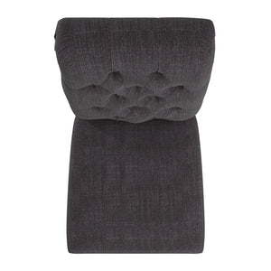 Homelegance By Top-Line Dafne Premium Tufted Rolled Back Parsons Chairs (Set of 2) Light Natural Rubberwood