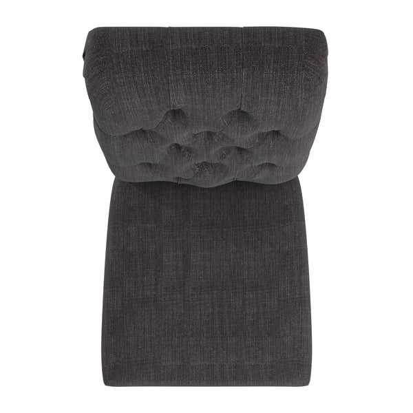 Homelegance By Top-Line Dafne Premium Tufted Rolled Back Parsons Chairs (Set of 2) Light Natural Rubberwood