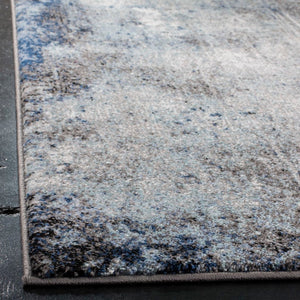 Safavieh Galaxy 116 Power Loomed Contemporary Rug Charcoal / Blue GAL116H-6