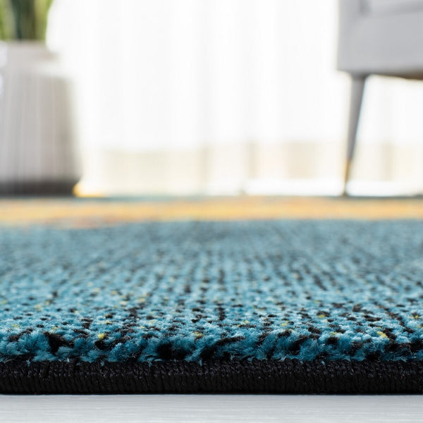 Safavieh Galaxy 117 Power Loomed Contemporary Rug Blue / Yellow GAL117L-26