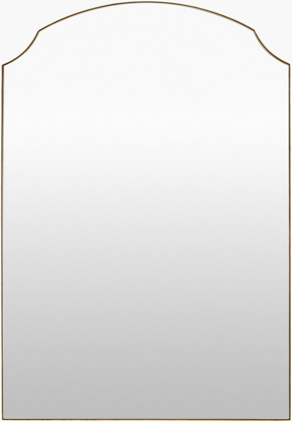 Livabliss Landon Tudor Arch Wall Mirror with Hand Forged Iron Frame for Entryway or Bedroom Gold 35"H x 24"W x 1"D GALA1000-3524