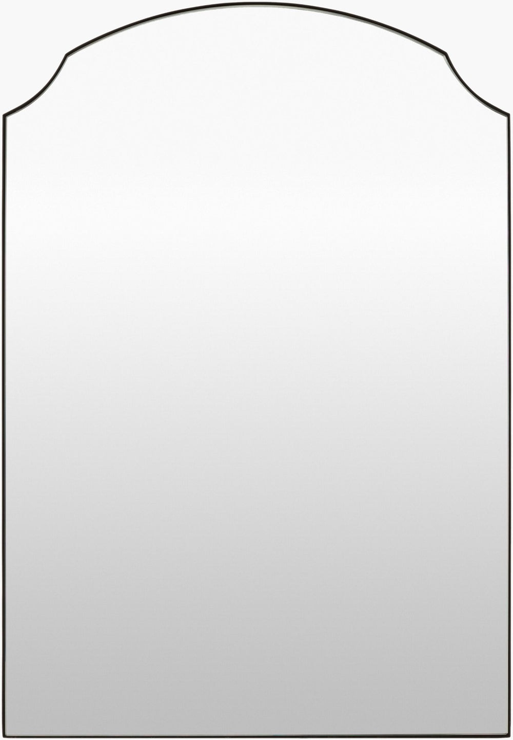 Livabliss Landon Tudor Arch Wall Mirror with Hand-forged Iron Frame for Elegant Home Decor Black 36"H x 29"W x 1"D GALA1001-3629