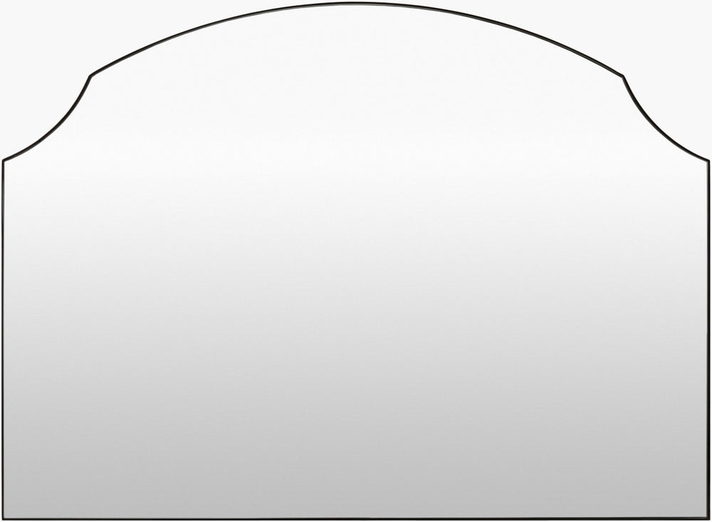 Livabliss Landon Tudor Arch Iron Mantel Mirror with Slim Architectural Frame for Entryway Walls GALA1001-3852