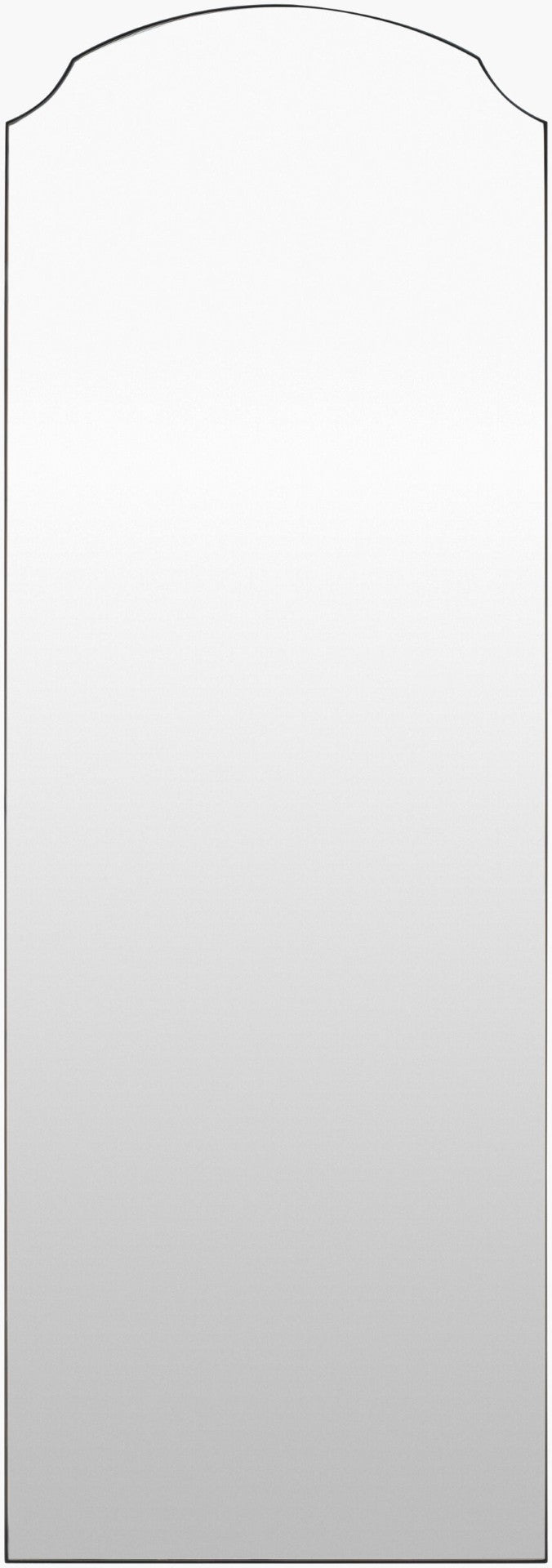 Livabliss Landon Frameless Full Length Floor Mirror Slim Modern Lean for Bedroom or Hallway Black 65"H x 22"W x 2"D GALA1003-6522