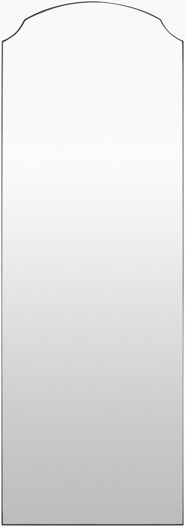 Livabliss Landon Frameless Full Length Floor Mirror Slim Modern Lean for Bedroom or Hallway Black 65"H x 22"W x 2"D GALA1003-6522