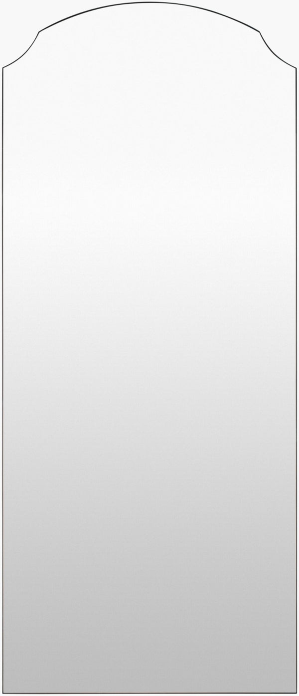 Livabliss Landon Frameless Full Length Floor Mirror Slim Modern Lean for Bedroom or Hallway Black 70"H x 30"W x 2"D GALA1003-7030