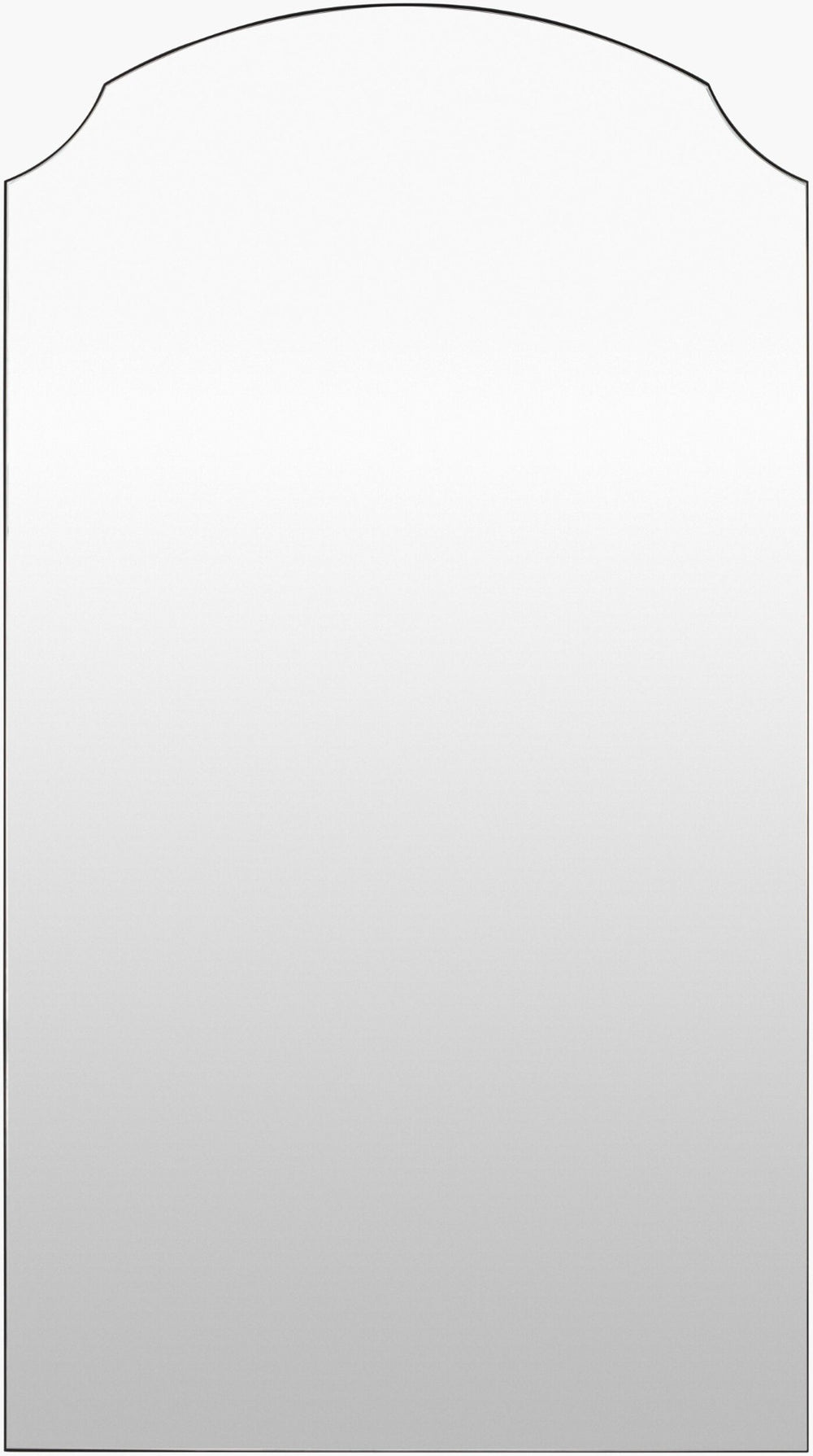 Livabliss Landon Frameless Full Length Floor Mirror Slim Modern Lean for Bedroom or Hallway Black 65"H x 22"W x 2"D GALA1003-6522