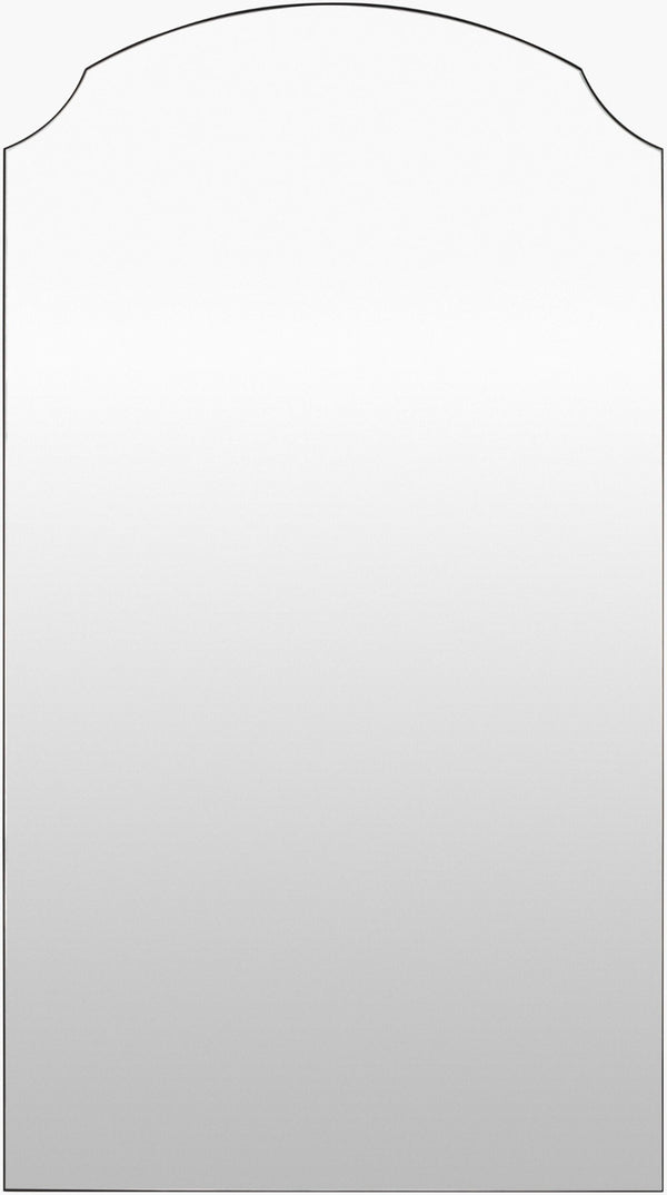 Livabliss Landon Frameless Full Length Floor Mirror Slim Modern Lean for Bedroom or Hallway Black 80"H x 45"W x 2"D GALA1003-8045