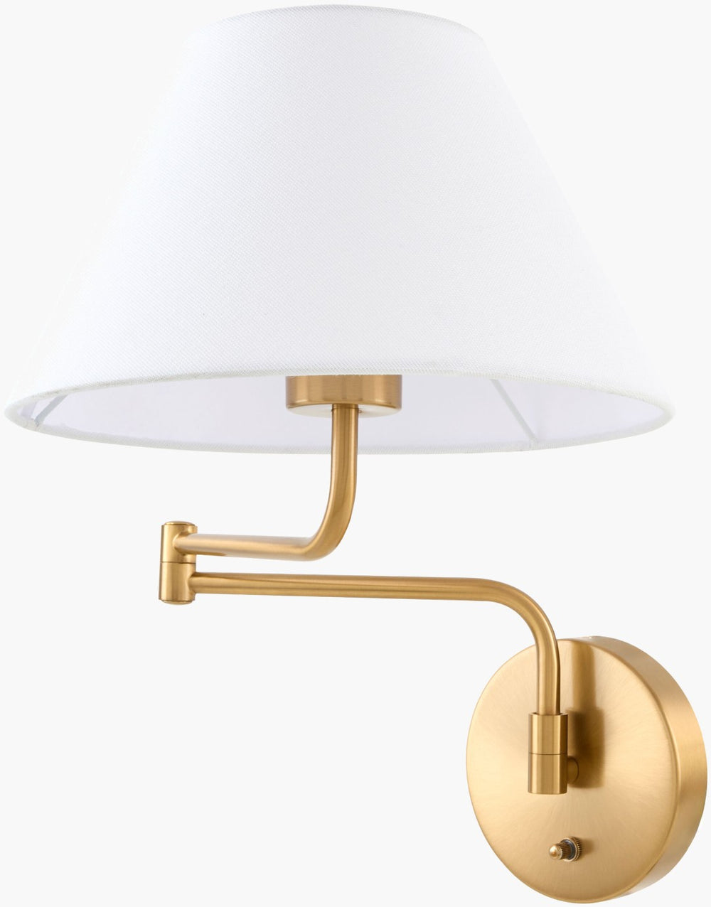 Livabliss The Lyne Arts and Crafts Linen Shade Wall Sconce Ambient Light for Living Rooms GALE-002