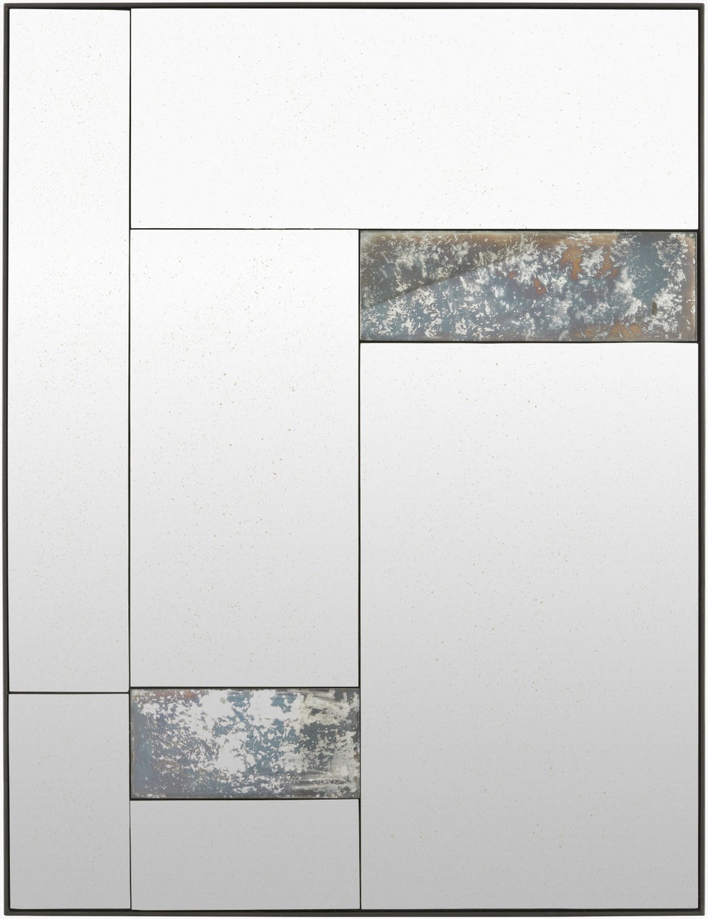 Livabliss Celina Square Frameless Wall Mirror Slim Flush Mount for Entryway or Living Room GALI001-36361