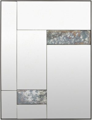 Livabliss Celina Square Frameless Wall Mirror Slim Flush Mount for Entryway or Living Room GALI001-36361