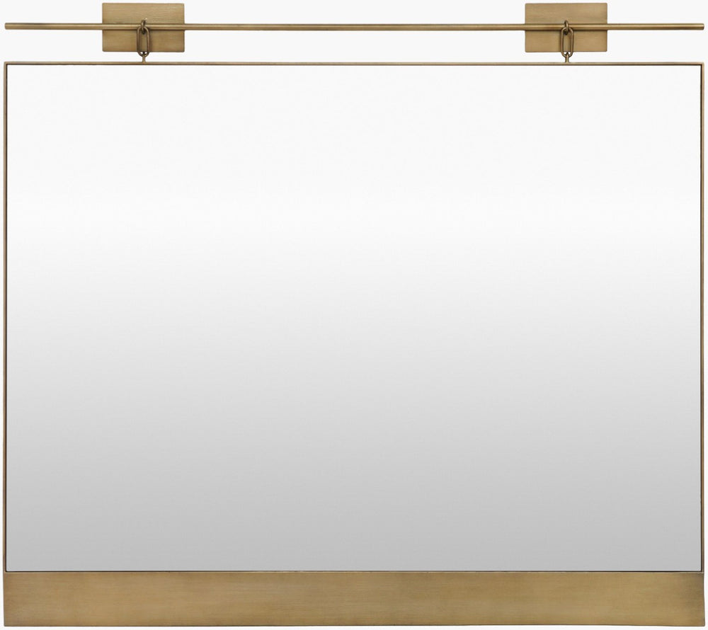 Livabliss Meier Mid-century Modern Wall Mirror Slim Profile Geometric Accent for Any Room Gold 27"H x 24"W x 1"D GAMI001-27241