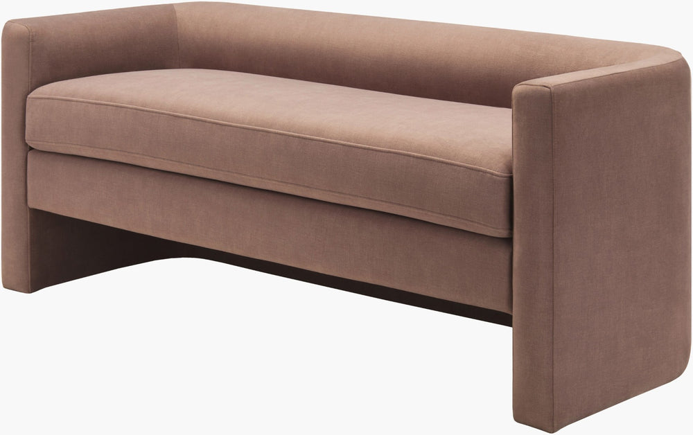 Livabliss Maryann Velvet Upholstered Entryway Bench with Curved Frame and Dacron Cushion Seat GAMR001-246023