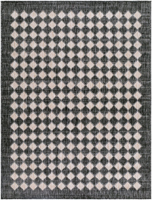 Livabliss Mulberry Flatweave Polypropylene Rug Turkey Woven for Indoor Outdoor Entryway Use Black, Tan 9'2" x 12' GAMU2300-9212