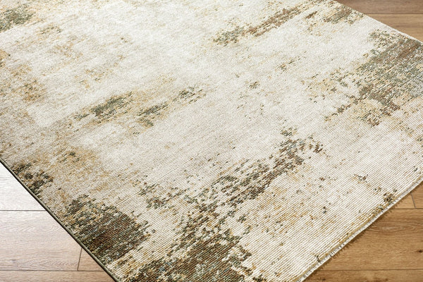Livabliss Myrtle Avenue Earthy Abstract Area Rug with Fringe Soft Machine Woven Living Room Accent Taupe, Cream 7'10" x 10'2" GAMY2302-710102