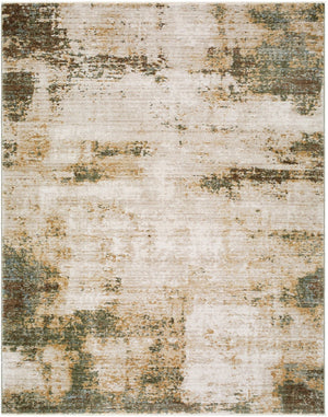 Livabliss Myrtle Avenue Earthy Abstract Area Rug with Fringe Soft Machine Woven Living Room Accent Taupe, Cream 7'10" x 10'2" GAMY2302-710102