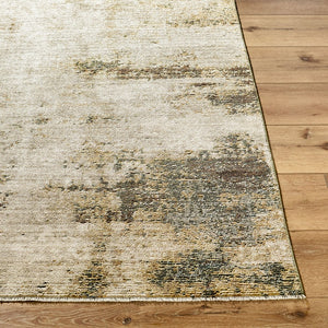 Livabliss Myrtle Avenue Earthy Abstract Area Rug with Fringe Soft Machine Woven Living Room Accent Taupe, Cream 7'10" x 10'2" GAMY2302-710102