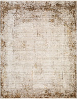 Livabliss Myrtle Avenue Warm Abstract Area Rug with Fringe Bohemian Living Room Accent Taupe, Cream 7'10" x 10'2" GAMY2303-710102