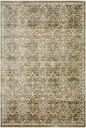 Livabliss Myrtle Avenue Floral Lattice Indoor Rug Botanical Green Polypropylene Living Room Olive, Taupe 8'10" x 12'2" GAMY2305-810122