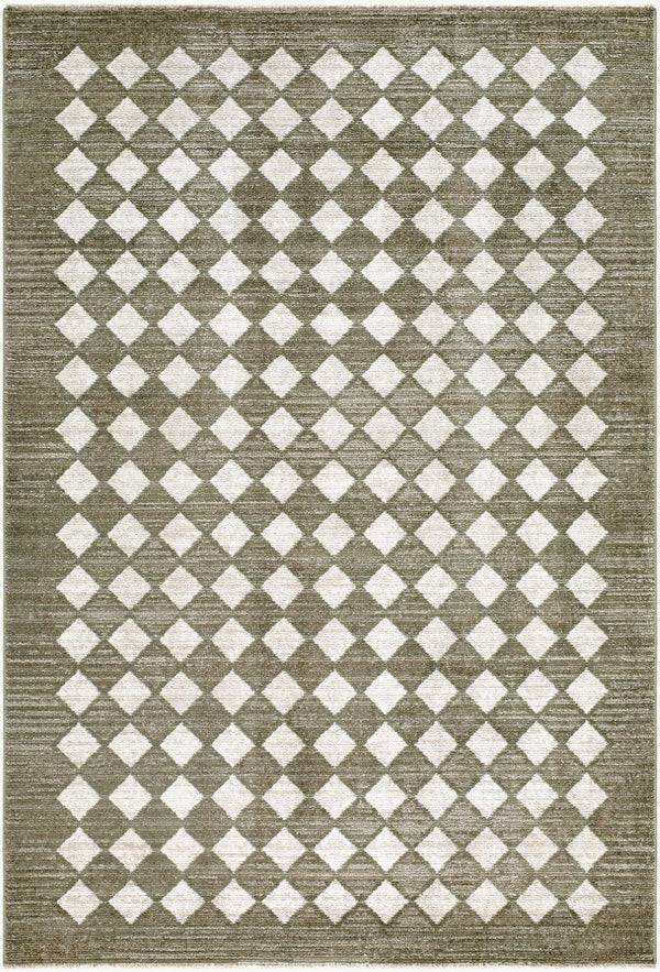 Livabliss Myrtle Avenue Arts and Crafts Area Rug with Fringe for Large Living Spaces Taupe, Light Ol 2'6" x 9' GAMY2306-269