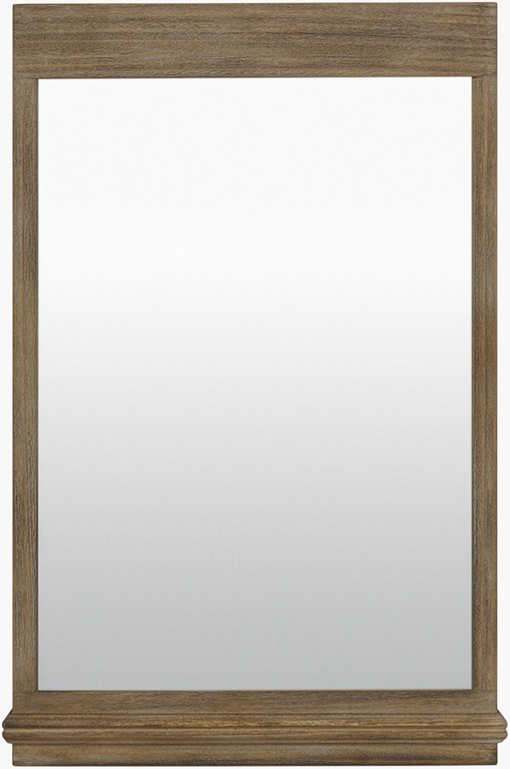 Livabliss Nena Rustic Farmhouse Rectangular Wall Mirror with Weathered Frame for Entryway or Bedroom Wood 36"H x 24"W x 2"D GANE002-36242
