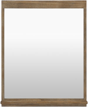 Livabliss Nena Rustic Farmhouse Rectangular Wall Mirror with Weathered Frame for Entryway or Bedroom Wood 48"H x 40"W x 3"D GANE002-48403