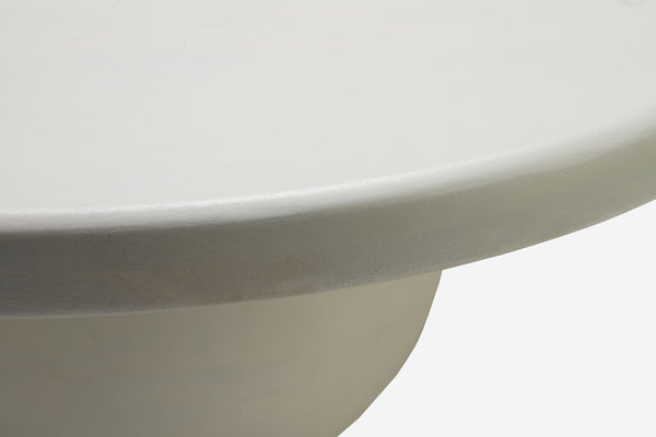 Surya Gant Coffee Table - Exquisite Mango Wood Design, 15"H X 35"W X 35"D, Effortless Elegance For Your Home Top, White,Base, White Mango Wood,Mango Wood Gant-002