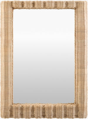 Livabliss Tortola Handcrafted Bohemian Global Wall Mirror with Sculptural Depth for Boho Interiors GAOO002-3728