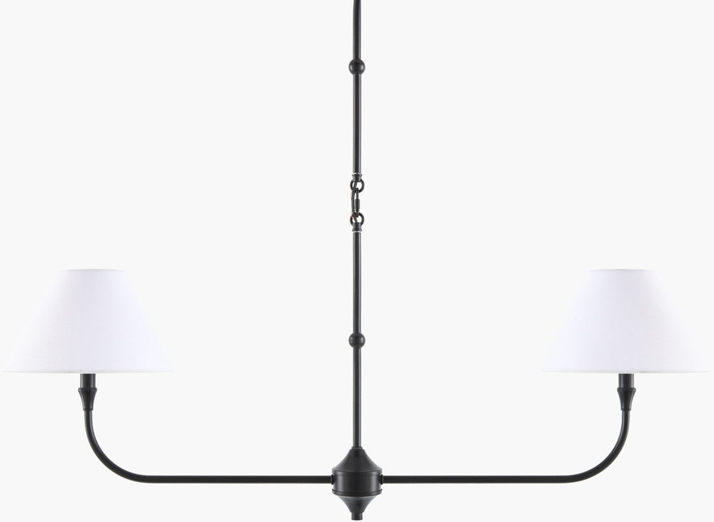 Livabliss The Palotas French Country Linen Shade Chandelier for Dining Rooms and Entryways GAPA-001