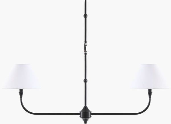 Livabliss The Palotas French Country Linen Shade Chandelier for Dining Rooms and Entryways GAPA-001