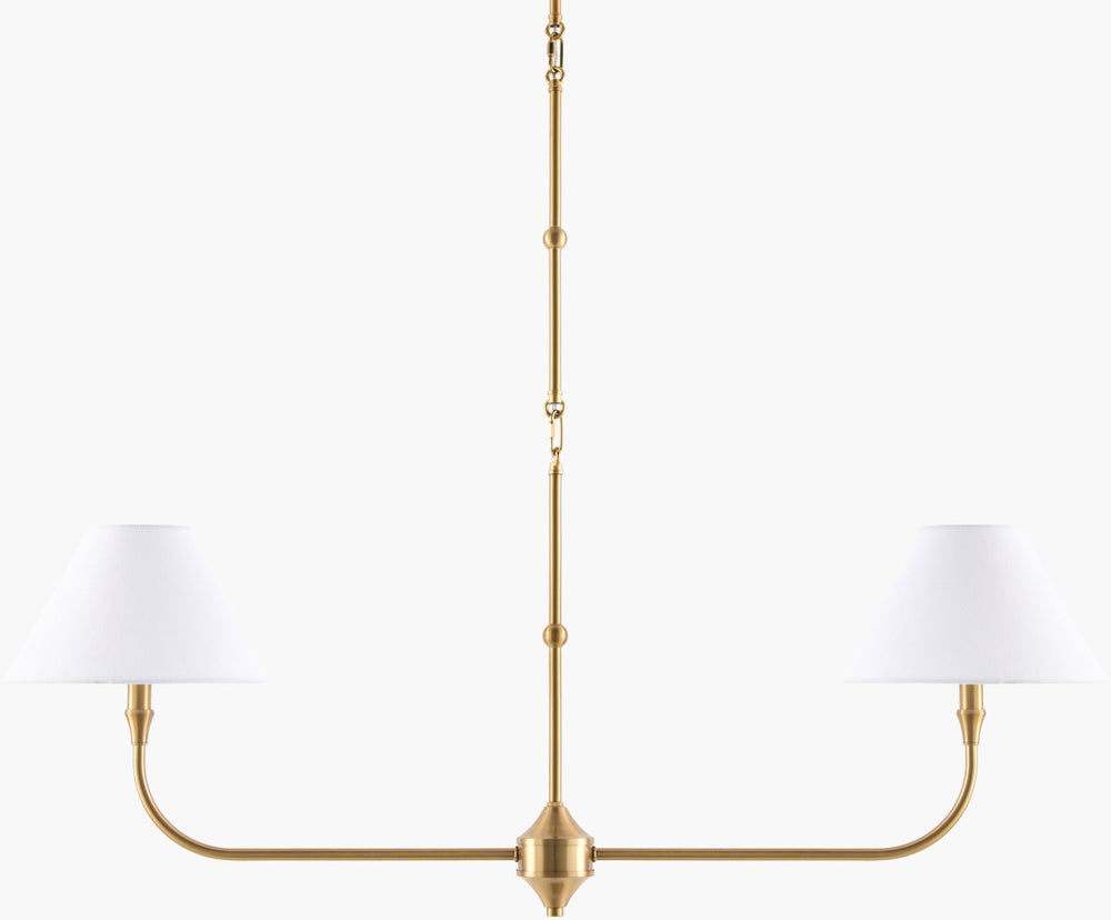 Livabliss The Palotas Linen Shade Chandelier Wide French Country Fixture for Dining Rooms GAPA-002