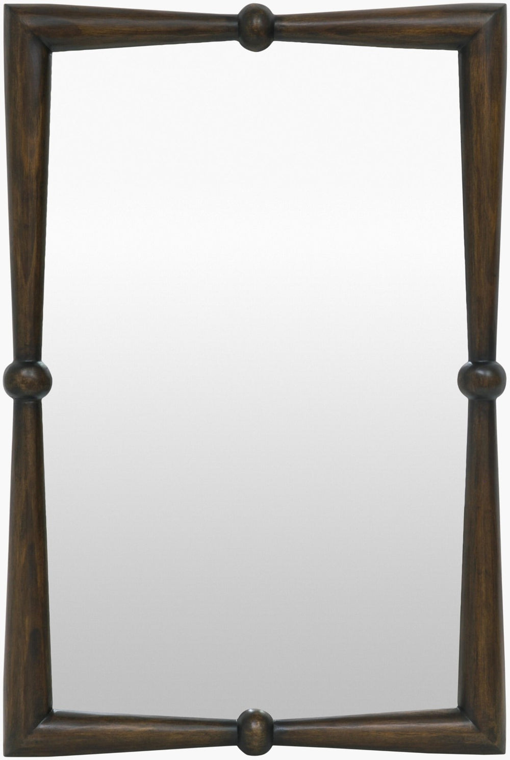 Livabliss Prosper Traditional Framed Wall Accent Mirror Vertical for Hallway Bedroom or Living Room Brown 41"H x 28"W x 3"D GAPE001-4128