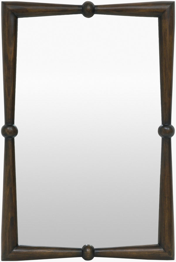 Livabliss Prosper Traditional Framed Wall Accent Mirror Vertical for Hallway Bedroom or Living Room Brown 36"H x 24"W x 2"D GAPE001-3624