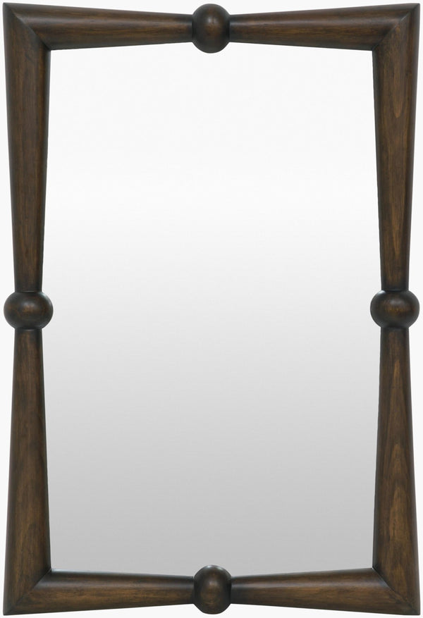 Livabliss Prosper Traditional Framed Wall Accent Mirror Vertical for Hallway Bedroom or Living Room Brown 41"H x 28"W x 3"D GAPE001-4128