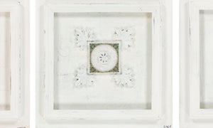 Surya Wall Decor Gar-2000: 18” X 18” Framed Art To Revitalize Your Space With Modern Elegance Main, Cream Canvas Gar2000-1818