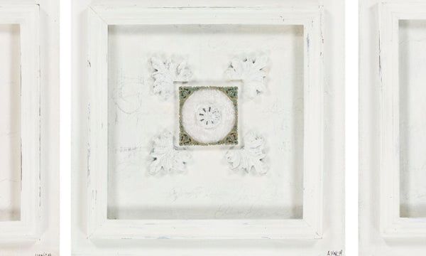 Surya Wall Decor Gar-2000: 18” X 18” Framed Art To Revitalize Your Space With Modern Elegance Main, Cream Canvas Gar2000-1818