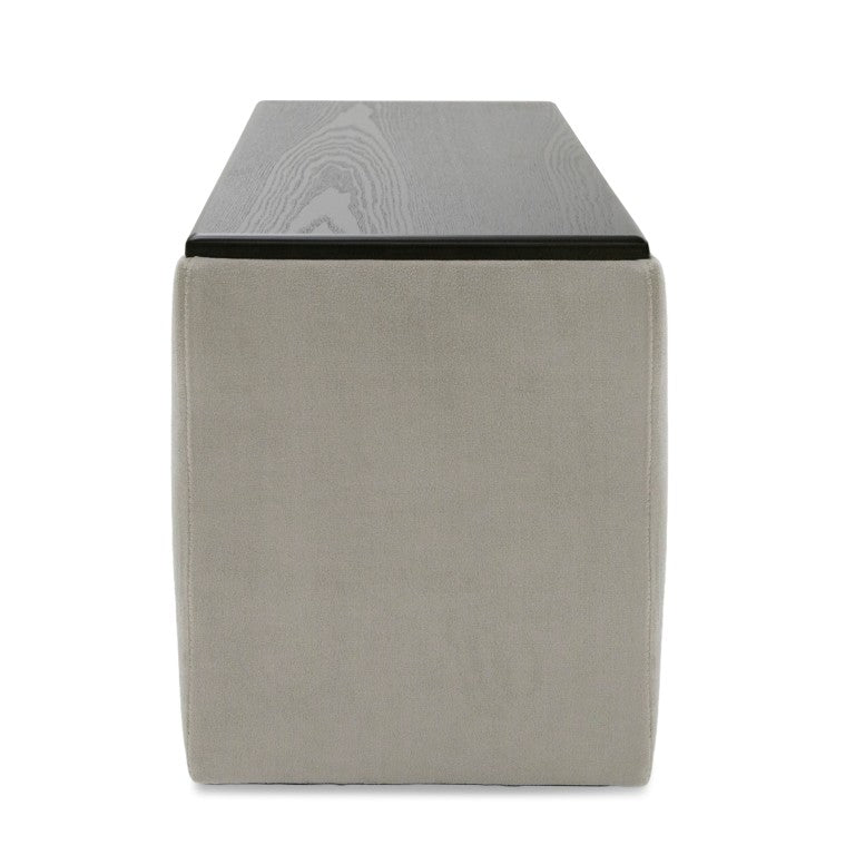VIG Furniture Garman Light Grey Console Bench — Modular, Upholstered 100% Polyester, No-Assembly Accent Seating VGKKKF.2651-CON