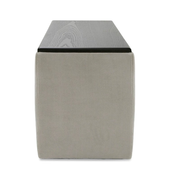 VIG Furniture Garman Light Grey Console Bench — Modular, Upholstered 100% Polyester, No-Assembly Accent Seating VGKKKF.2651-CON