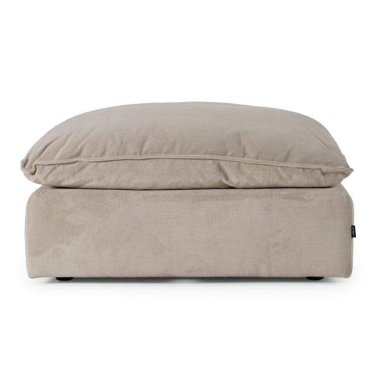 VIG Furniture Garman Light Grey Ottoman — Modular Plush Duck-Fiber Cushions, Durable Polyester Upholstery, 43.7" VGKKKF.2651-GRY-OTTO