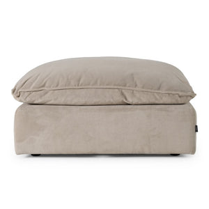 VIG Furniture Garman Light Grey Ottoman — Modular Plush Duck-Fiber Cushions, Durable Polyester Upholstery, 43.7" VGKKKF.2651-GRY-OTTO