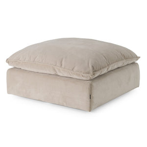 VIG Furniture Garman Light Grey Ottoman — Modular Plush Duck-Fiber Cushions, Durable Polyester Upholstery, 43.7" VGKKKF.2651-GRY-OTTO