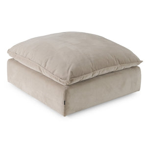 VIG Furniture Garman Light Grey Ottoman — Modular Plush Duck-Fiber Cushions, Durable Polyester Upholstery, 43.7" VGKKKF.2651-GRY-OTTO