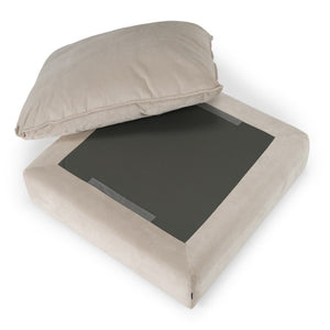 VIG Furniture Garman Light Grey Ottoman — Modular Plush Duck-Fiber Cushions, Durable Polyester Upholstery, 43.7" VGKKKF.2651-GRY-OTTO