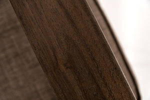 VIG Furniture Garza Concrete & Teak 2-Piece Corner Set With Weatherproof Brown Cushions, Modern Outdoor Sectional Appeal VGLBMODU-CORNER-SET