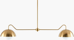 Livabliss The Stiven Linear Metal Pendant Arts and Crafts Style Light for Islands or Dining GASE-002