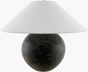 Livabliss Saint Martin Ceramic Base Table Lamp with Wide Linen Shade for Living Room Decor GASM-001