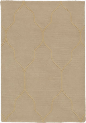 Surya Gates Handmade 2' X 3' Wool Rug - Exquisite Indian Craftsmanship For Timeless Home Elegance! Light Gray Wool Gat1003-23