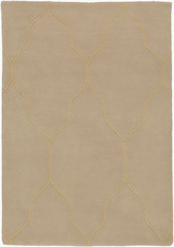 Surya Gates Handmade 2' X 3' Wool Rug - Exquisite Indian Craftsmanship For Timeless Home Elegance! Light Gray Wool Gat1003-23