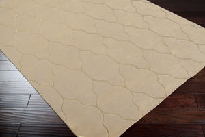 Surya Gates Handmade 2' X 3' Wool Rug - Exquisite Indian Craftsmanship For Timeless Home Elegance! Light Gray Wool Gat1003-23